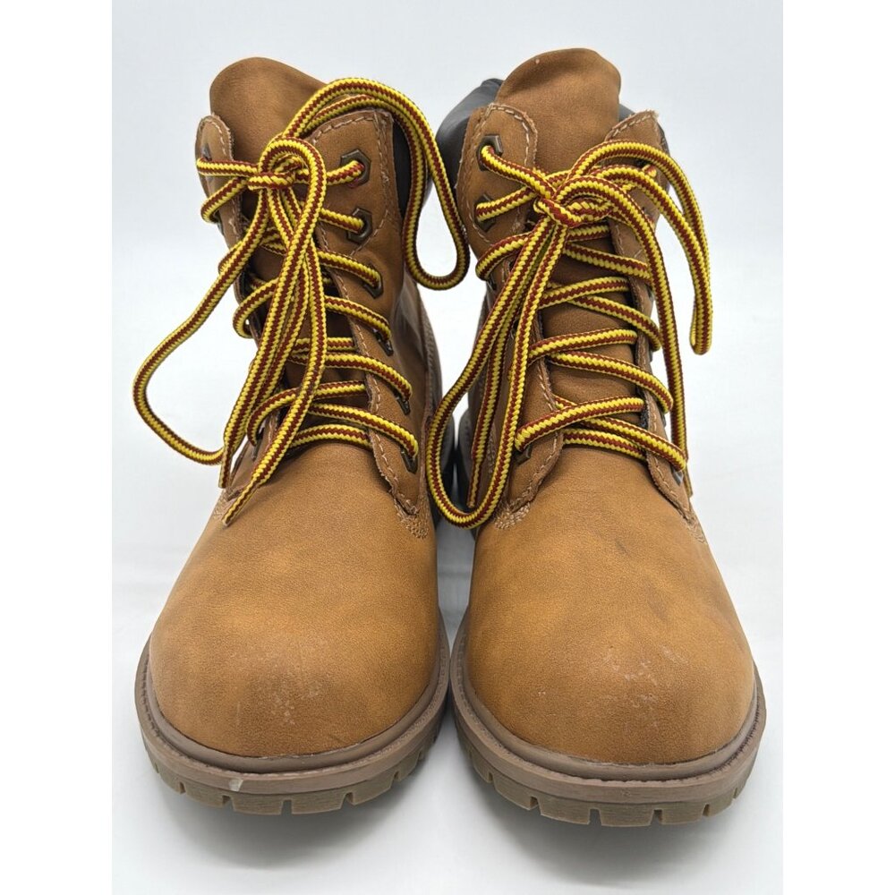 Union Bay Macon Brown Ankle Boots 6M PU Upper & Man-Made Outsole Durable Constru